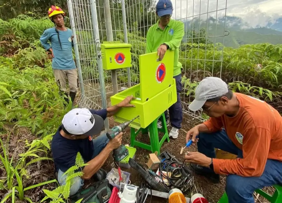 BPBD Kabupaten Mojokerto Pasang EWS di Jalur Cangar–Pacet PascaLongsor Beruntun