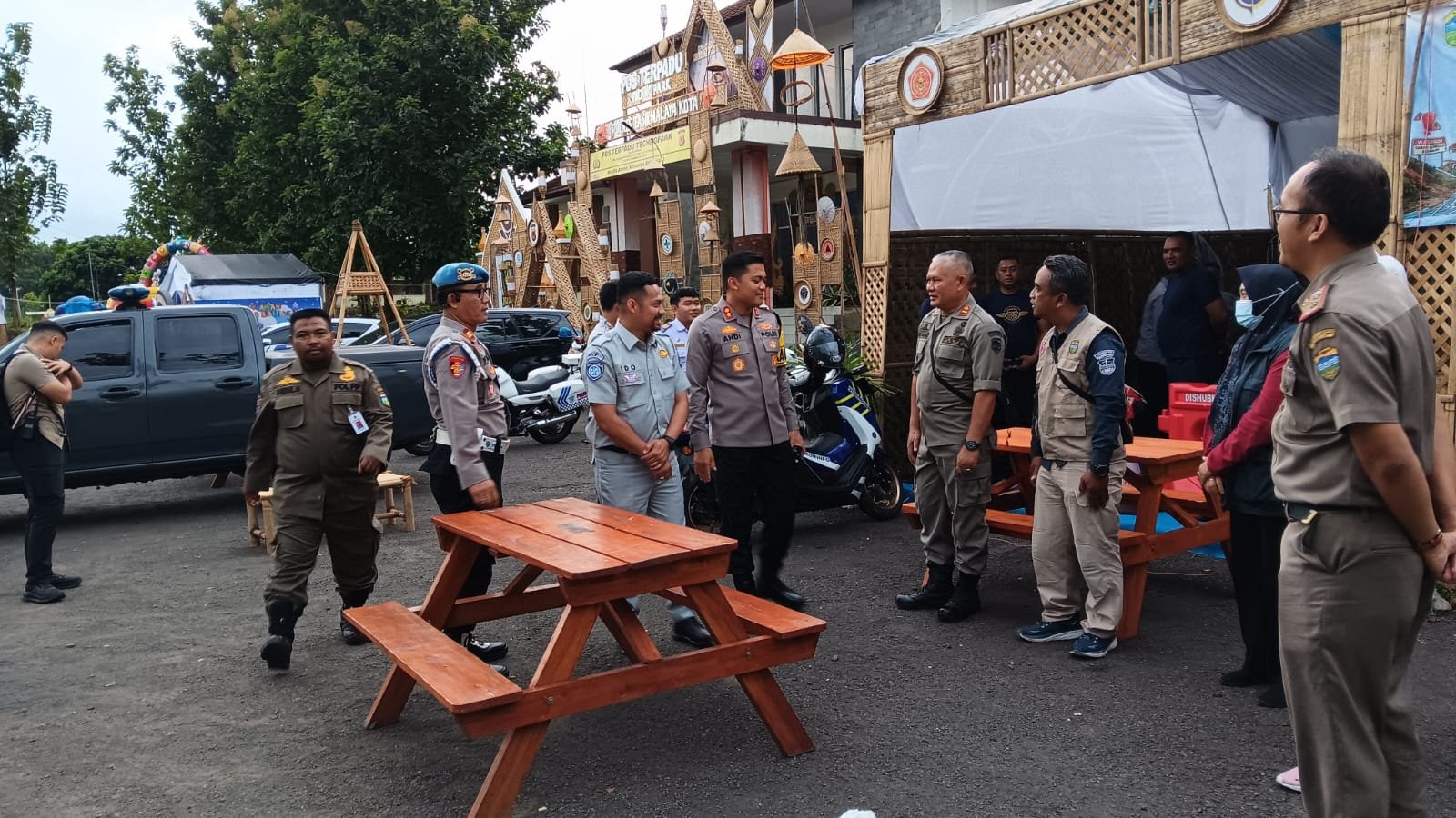 Kapolresta Tasikmalaya Kunjungi Posyanter Technopark Ciawi, Pastikan Kelancaran Arus Balik Lebaran 1447 H