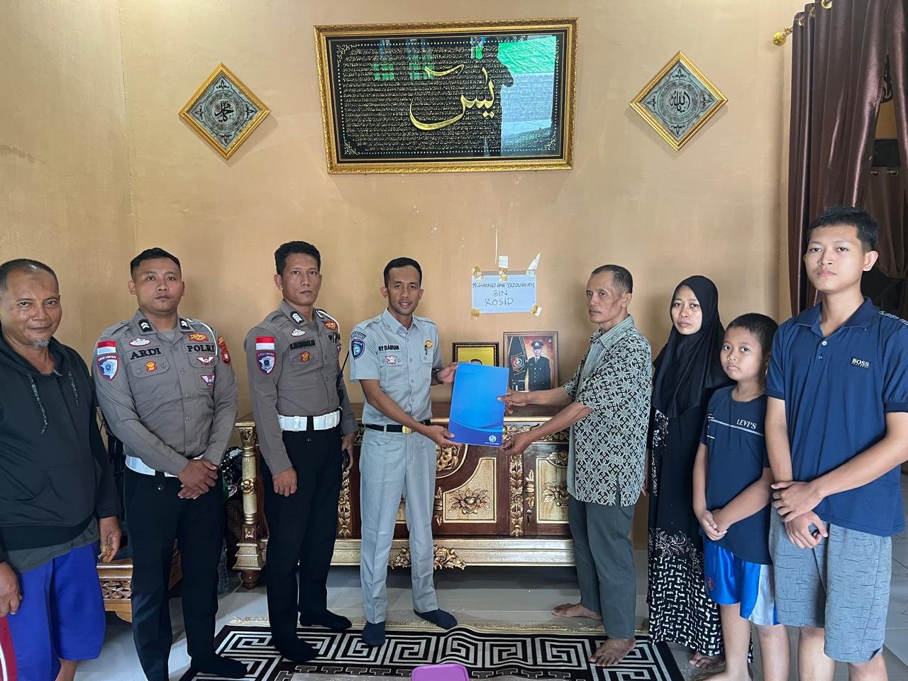 Respons Cepat Jasa Raharja, Santunan Korban Kecelakaan di Kubu Raya Diserahkan Langsung ke Ahli Waris