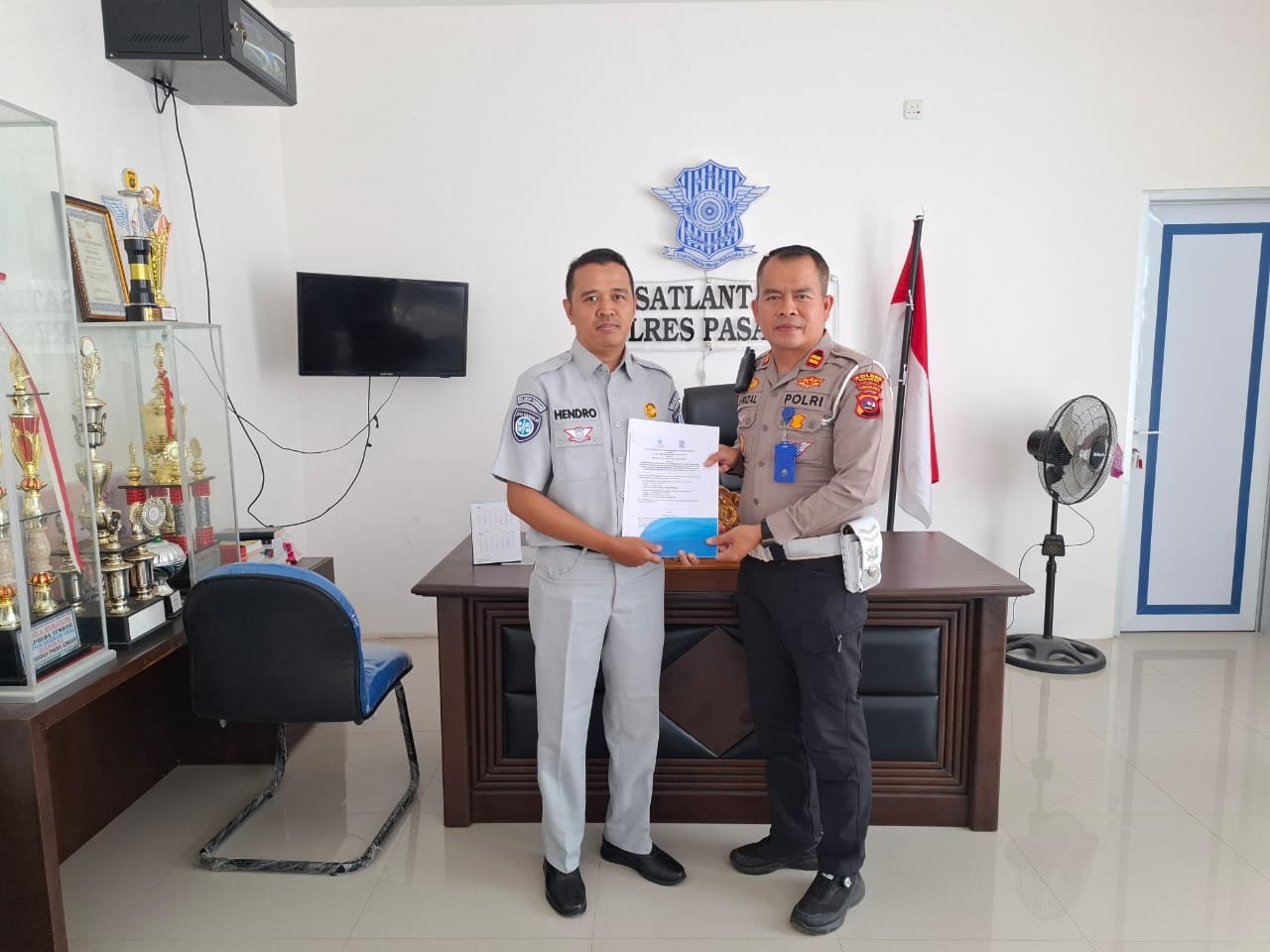 Jasa Raharja Sumbar dan Satlantas Polres Pasaman Teken Nota Kesepahaman, Perkuat Kepatuhan Pembayaran PKB dan SWDKLLJ