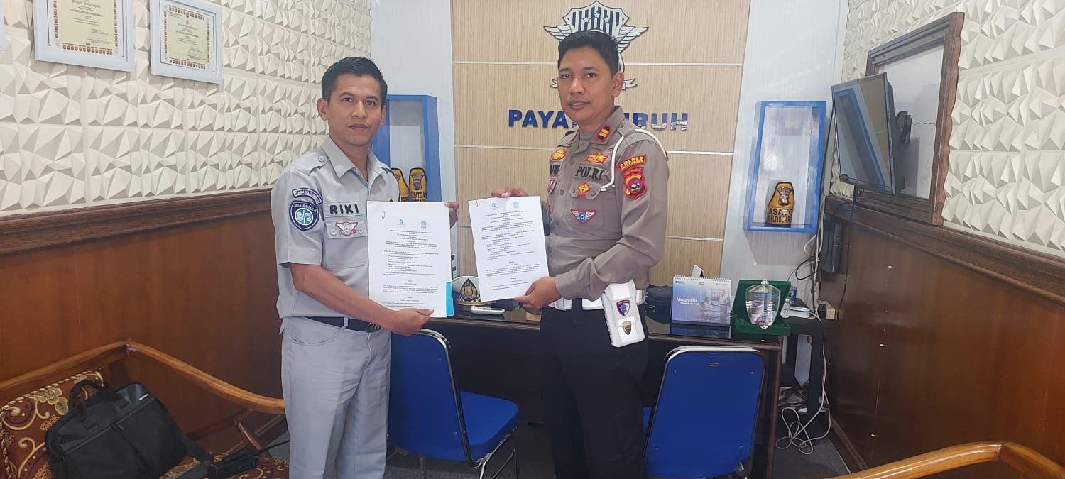 Jasa Raharja Sumbar dan Satlantas Polres Payakumbuh Teken MoU, Perkuat Kepatuhan PKB, SWDKLLJ, dan IWKBU