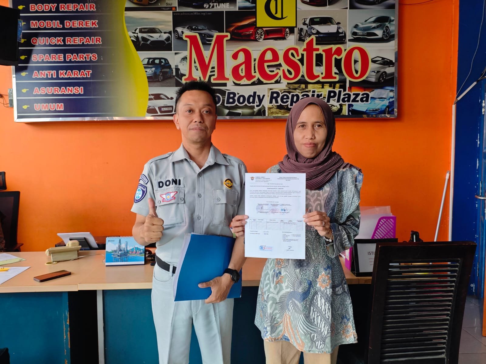 Jasa Raharja Dorong Tertib Administrasi Kendaraan melalui SIGAP Instansi di CV C Maestro